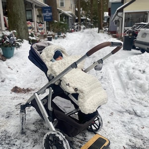 PATTERN Crochet Universal Stroller Pram Footmuff: Chunky Chenille Yarn (PDF Download)