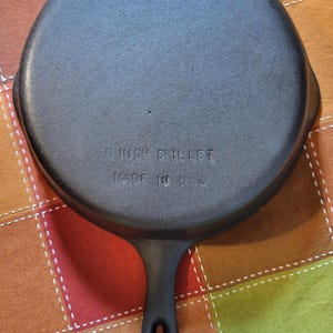 Vintage Cast Iron Skillet Wagner 6 - Etsy