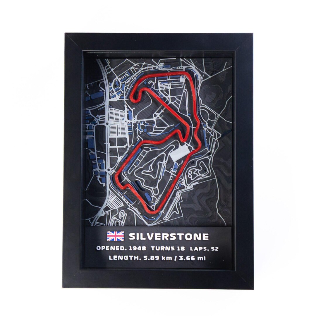 Wallet Silverstone Racing 3D Printed Silverstone Race Track Display With Diecast Car | Motorsport ...