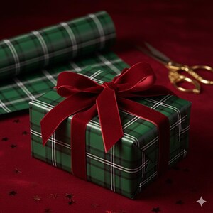 Green Tartan Plaid Wrapping Paper