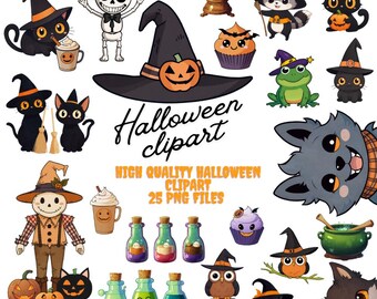Clipart di alta qualità di Halloween Premium 25 PNG