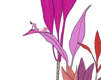 Ti time in Red 11x14” print