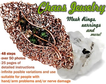 Chaos jewelry TUTORIAL - EASY BEGINNER multi functional instructions for rings earrings pendants brooches sculptures decorative bowls etc.