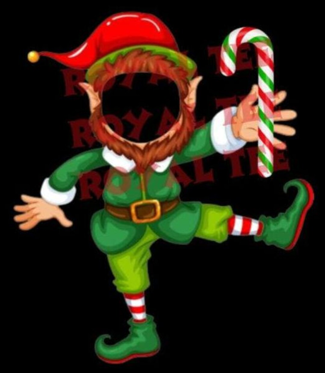 Candy Cane Elf (blank Face) Digital File Only - Etsy