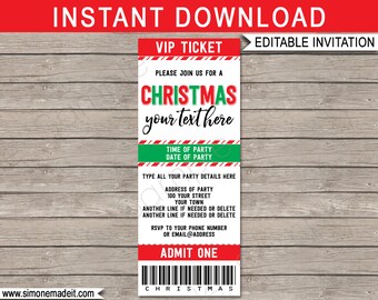 ticket invitation etsy
