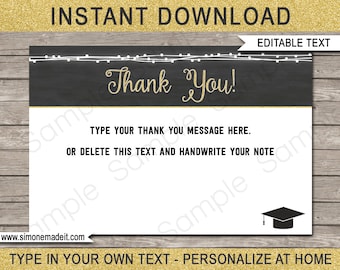 graduation thank you etsy
