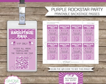 vip pass template etsy