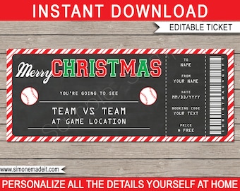 baseball ticket etsy