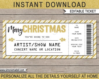 concert ticket etsy