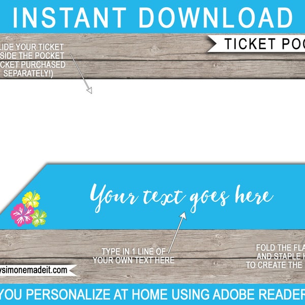 Ticket Jacket Template.pdf Plane Ticket Jacket - Etsy