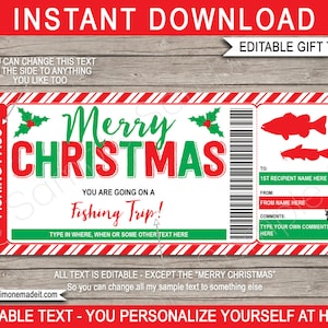 Angelausflug Ticket Vorlage Geschenkgutschein Gutschein Karte - Weihnachtsgeschenk - Überraschungs Urlaubsreise offenbaren - INSTANT DOWNLOAD Text EDITIERBAR