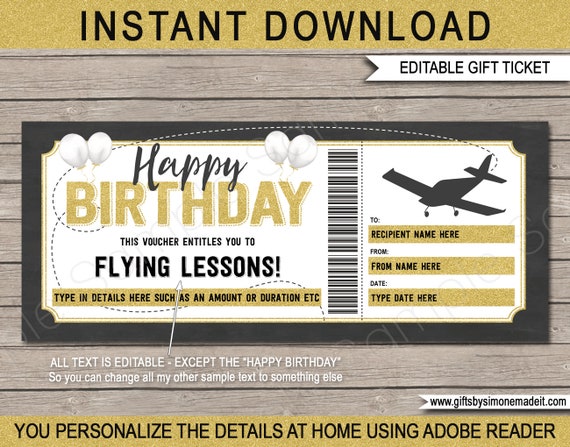 Flying Lessons Voucher Template Printable Birthday Pilot Training flying-lessons-voucher-template-printable-birthday-pilot-training