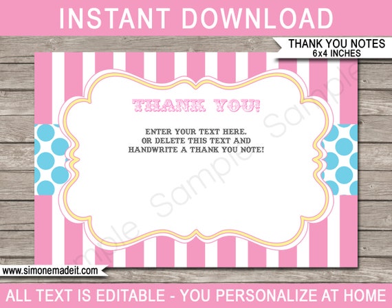 printable-carnival-thank-you-cards-pink-aqua-carnival-or-circus