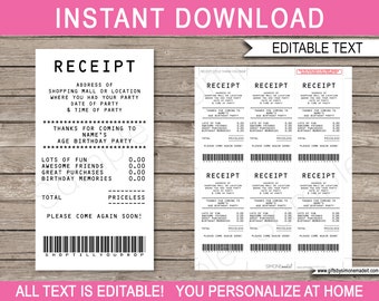 Mall Scavenger Hunt Favor Tags Template - Printable Shopping Credit Card Thank You Tags - Gift Tags - Mall Crawl - EDITABLE TEXT DOWNLOAD