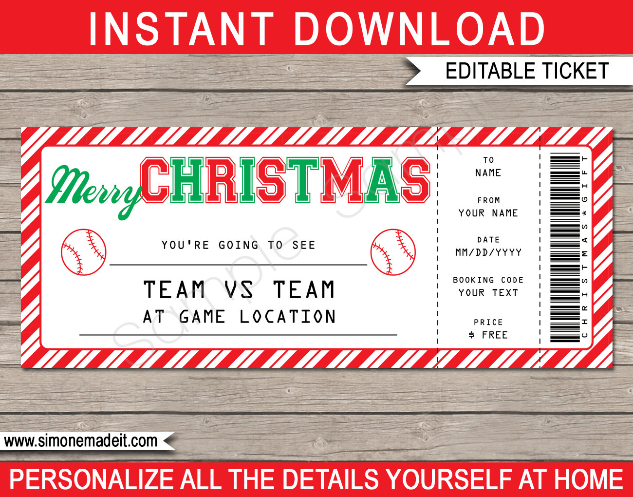 baseball-game-ticket-christmas-gift-surprise-baseball-game-etsy