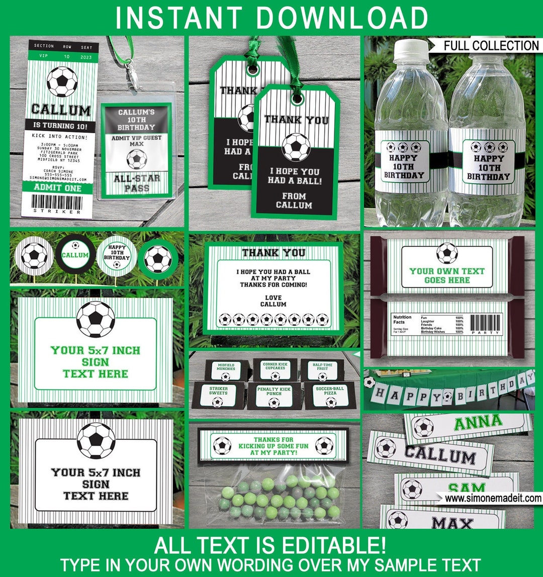 Kit Inviti Compleanno Bambino A Tema Calcio | 10 Biglietti Con Sticker Da Grattare E Buste | Magik Moments - 4