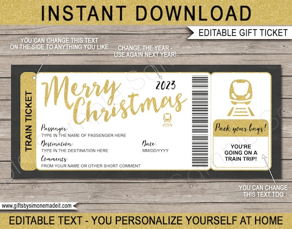 Train Ticket Template