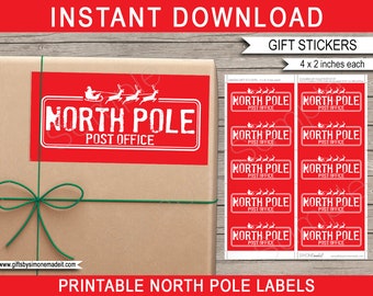 North Pole Postage Etsy