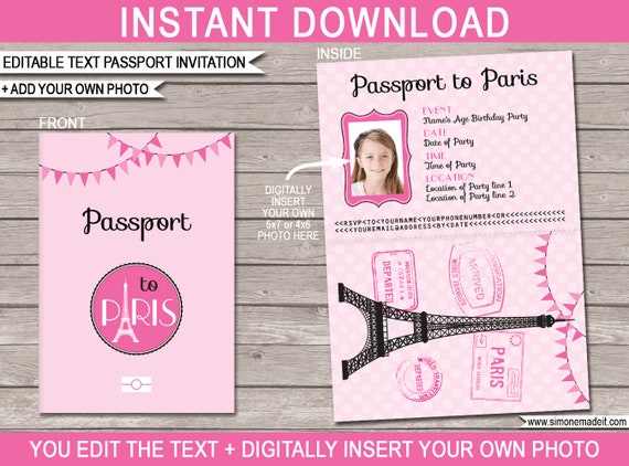 printable passport template for teachers