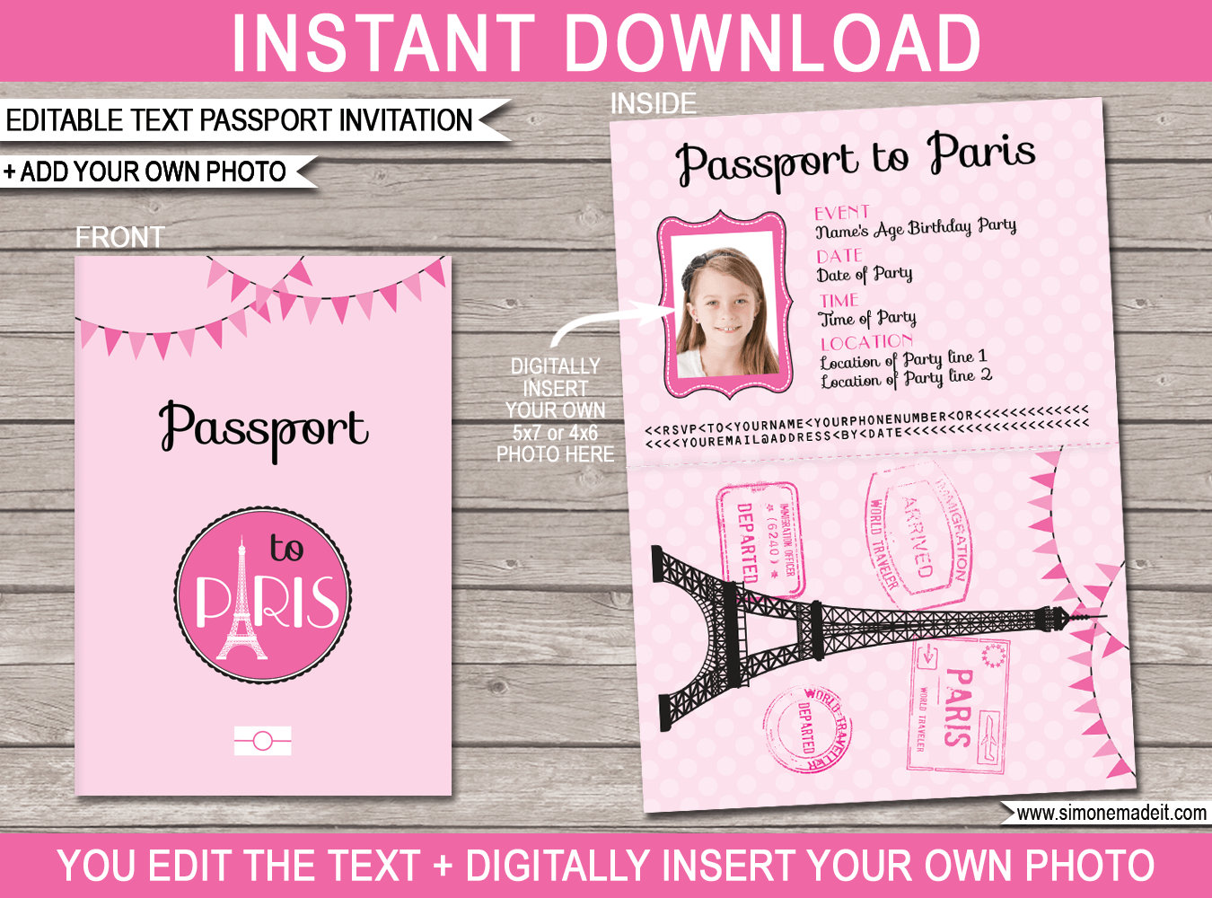 Passport Inside Template