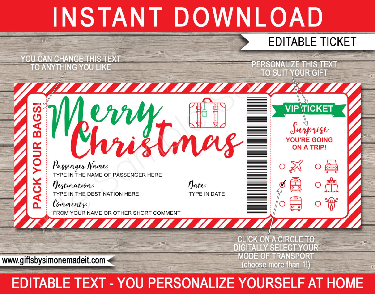 Christmas Party Ticket Template Christmas Party Ticket Template