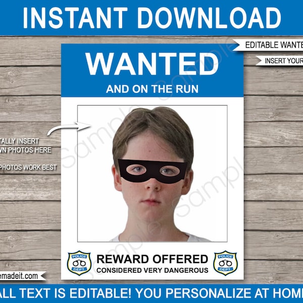 Criminal Wanted Poster - Etsy