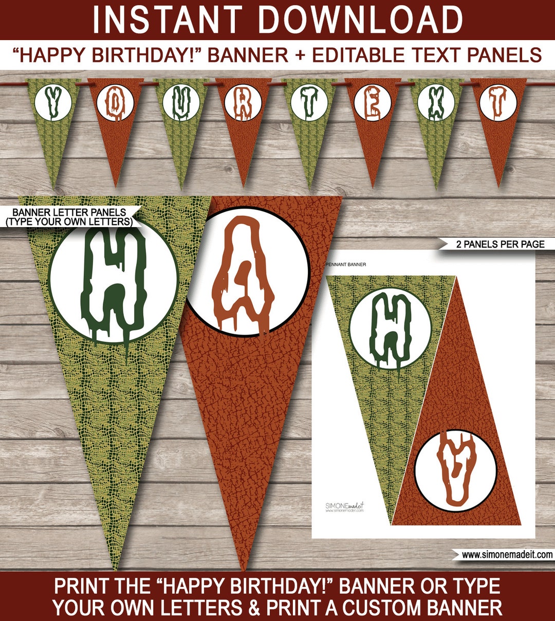 Swamp Party Banner Happy Birthday Banner Custom Banner Swamp Party