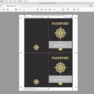 Passport Invitation Template - Printable Birthday Party Invite - Baby ...