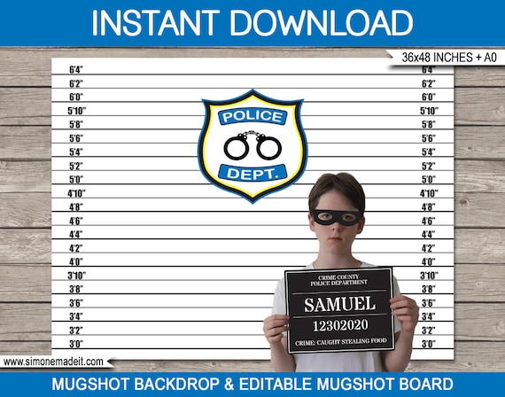 Featured image of post Police Mugshot Board Template