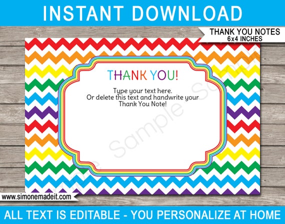 Rainbow Favor Tags, Rainbow Gift Tags, Rainbow Party Decorations, Rainbow  Birthday Party Instant Download PDF Printable 