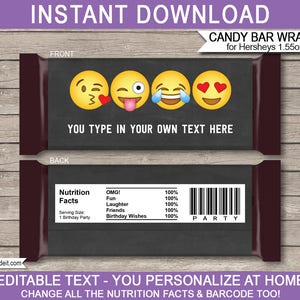 Emoji Party Template Bundle Invitation Printable Birthday Theme Decoration Package Pack Kit Set Collection Girls Emojional DOWNLOAD image 7