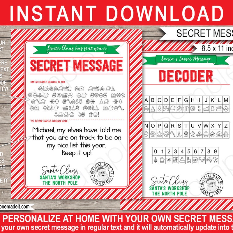 Secret Message - Etsy