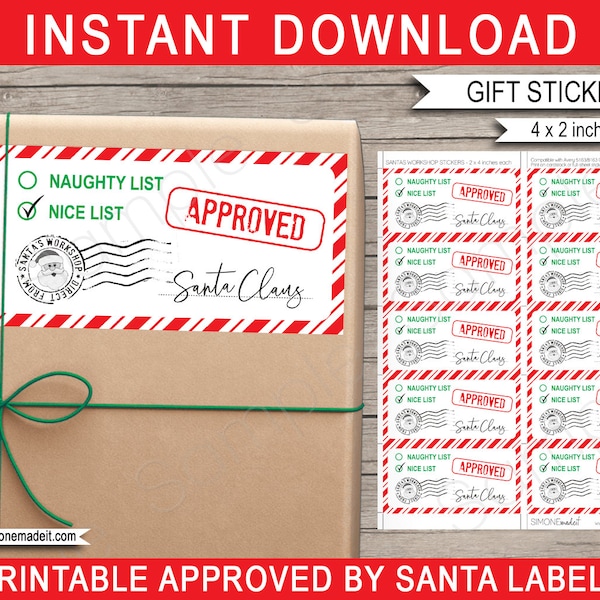 Naughty or Nice Tags - Etsy