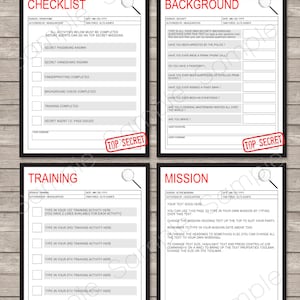 Secret Agent Party Templates Invitation Printable Spy Theme Birthday Party Decorations DIY EDITABLE TEXT image 6