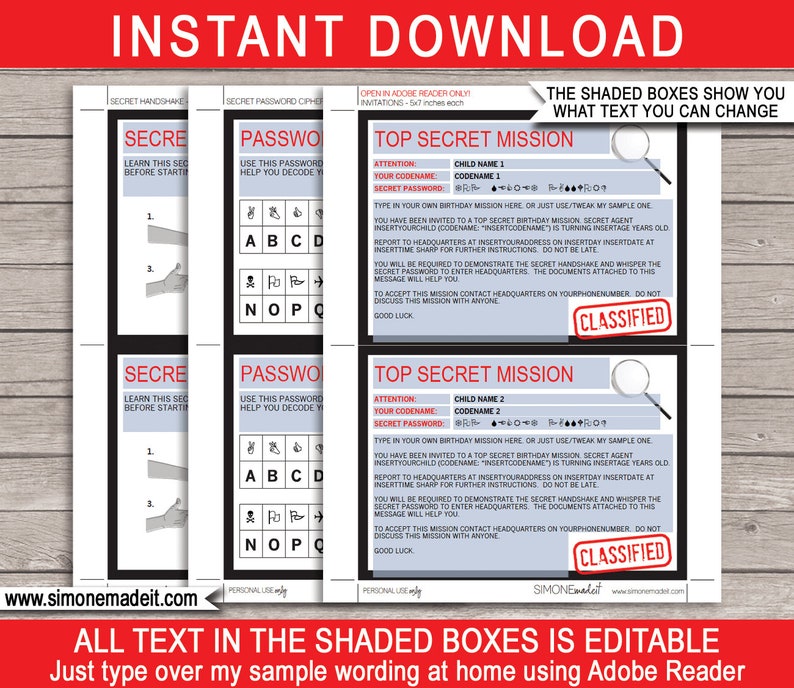 spy agent printables spy agent printables