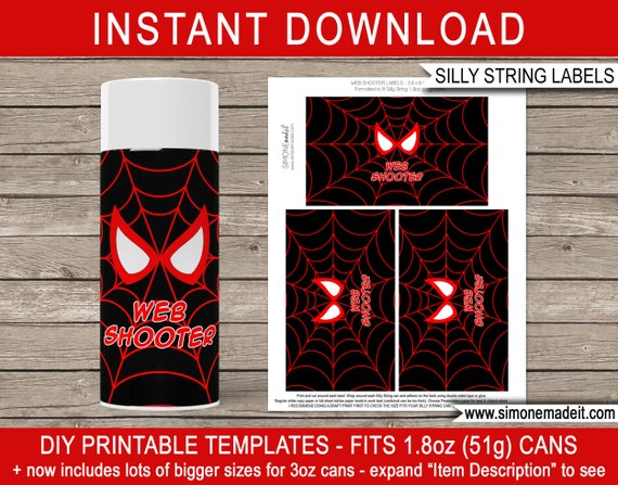 silly string shooter spiderman