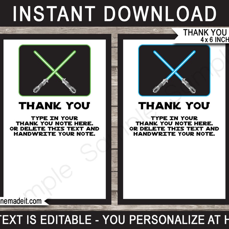 Starwars Thank You - Etsy