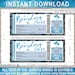 Boarding Pass Invitation Template - Printable Birthday Party ...