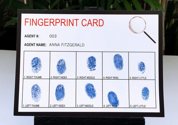 Spy Mystery Representative Celebration Fingerprint Playing cards - Printable Template - Immediate Obtain with EDITABLE terms - your self customize at dwelling picture about Printable Fingerprint Cards known as Spy Mystery Representative Social gathering Fingerprint Playing cards - Printable Template - Immediate Obtain with EDITABLE terms - your self customize at residence