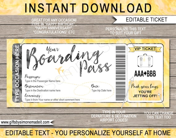 Blank boarding pass template free download Blank boarding pass template free download