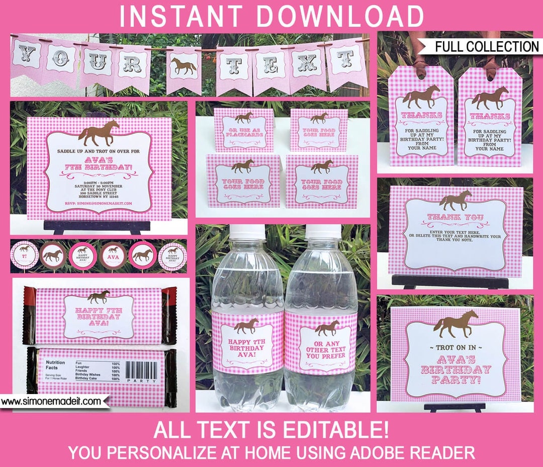 Horse Party Printables