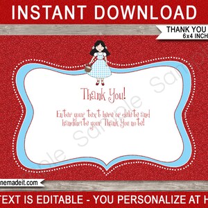 Wizard of Oz Decorations & Invitation Printable Template Bundle full Package Pack Set Kit Collection INSTANT DOWNLOAD EDITABLE text image 9