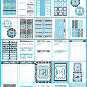 Mall Scavenger Hunt Template Bundle Printable Birthday Party Decorations & Invitation full Package Pack Set Kit Collection image 2