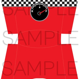 Race Car Party Snack Boxes Template - INSTANT DOWNLOAD - PDF Digital ...
