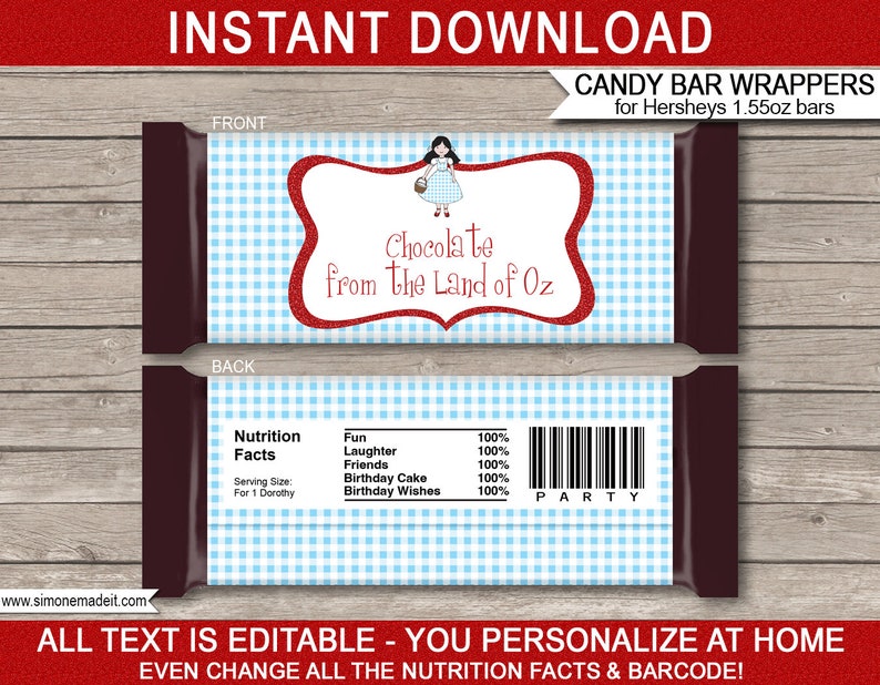 Wizard of Oz Decorations & Invitation Printable Template Bundle full Package Pack Set Kit Collection INSTANT DOWNLOAD EDITABLE text image 7