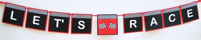 Race Car Banner Template Printable Birthday Party - Etsy Australia