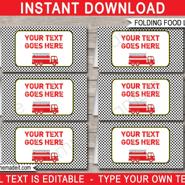 Printable Folding Food Label Etsy Printable Folding Food Label Etsy