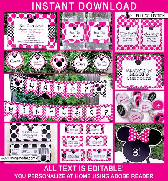 Minnie Mouse Party Ideas and Free Printables