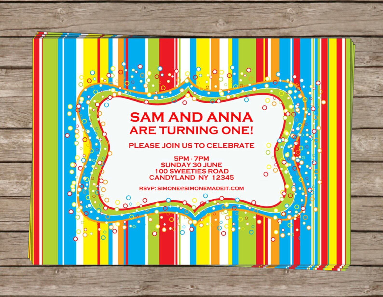 Lollipop Invitation Template Printable Lollipop Birthday | Etsy