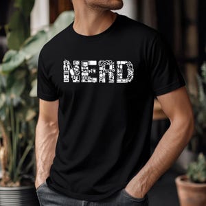 Retro Tech Nerd Graphic T-Shirt Sarcastic Science Computing Icons Gamers And Developers Unisex 100% Cotton Gift Tee